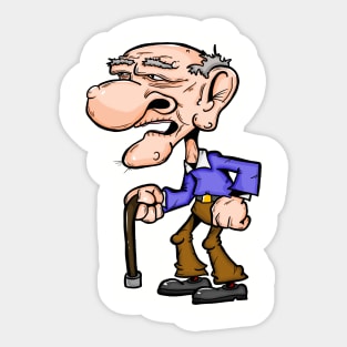 Old Man Sticker